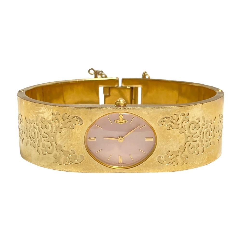 Vivienne Westwood Vintage Quartz Bangle Watch, Gold Color, Women's Watch